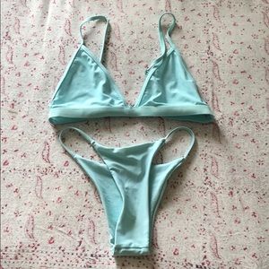 Coral blue bikini